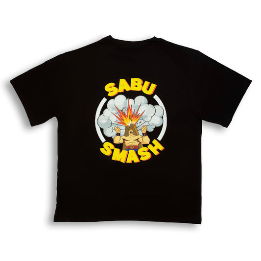 Sabu Smash T Shirt - Oversized Black 100% Cotton | Stretchable Comfort | Nostalgia Collectible Edition | Made in India | Ultimate Comfort - Comic Character Indian Merchandise