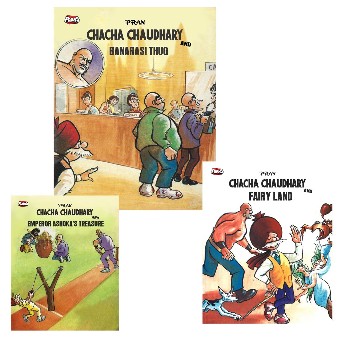 Chacha Chaudhary and Banarsi Thug Comic Set ( English )