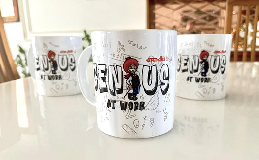 Chacha Chaudhary Official Merchandise - 'Genius at Work' Mugs