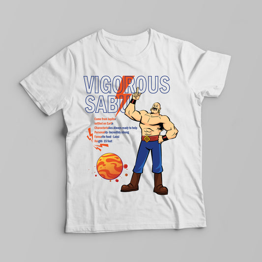 White T-Shirt -"Vigorous Sabu: The Mighty Sabu"