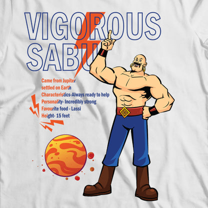 White T-Shirt -"Vigorous Sabu: The Mighty Sabu"